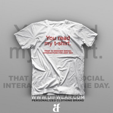 تیشرت You Read My T-Shirt