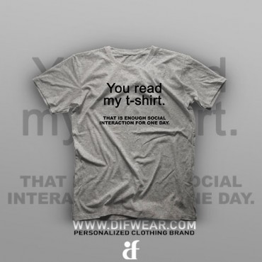 تیشرت You Read My T-Shirt