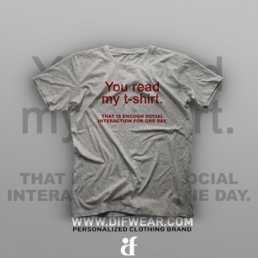 تیشرت You Read My T-Shirt