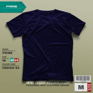 تیشرت طرح انتخابی PRIME-M-INDIGO-K4