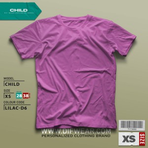 تیشرت طرح انتخابی CHILD-XS-LILAC-D6