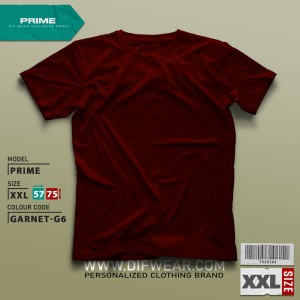 تیشرت طرح انتخابی PRIME-XXL-GARNET