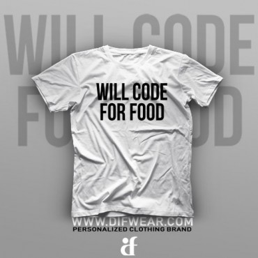 تیشرت Programming: Will Code For Food #5