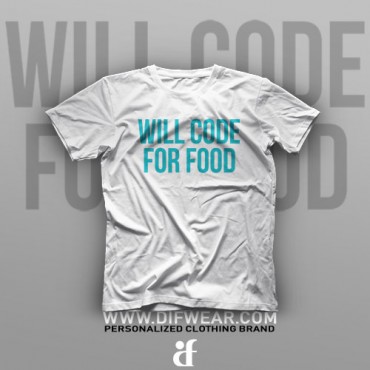 تیشرت Programming: Will Code For Food #5