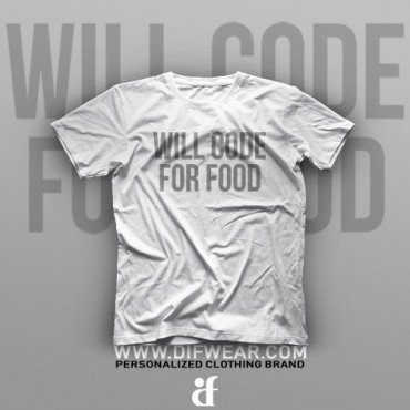 تیشرت Programming: Will Code For Food #5
