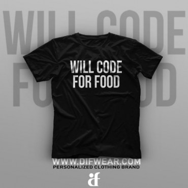 تیشرت Programming: Will Code For Food #5