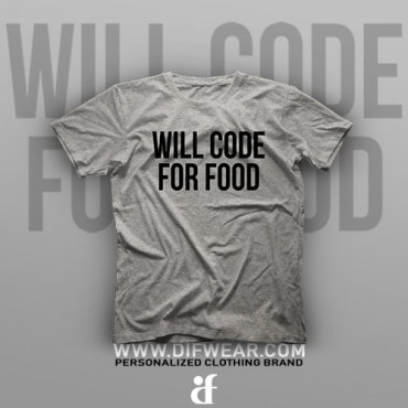 تیشرت Programming: Will Code For Food #5