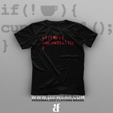 تیشرت Programming: Cup Refill #2