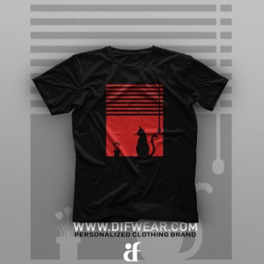 تیشرت Window and the Cat