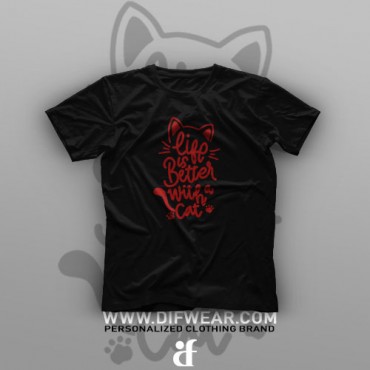 تیشرت Life With Cats