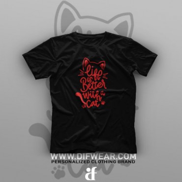 تیشرت Life With Cats