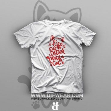 تیشرت Life With Cats
