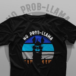 تیشرت No Probllama #2
