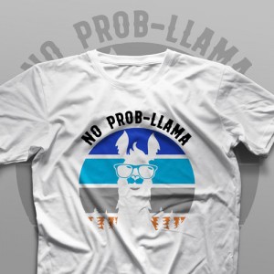 تیشرت No Probllama #2