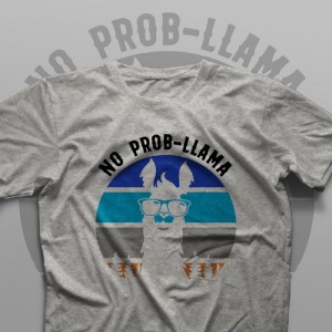تیشرت No Probllama #2
