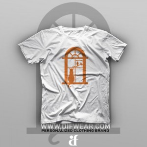 تیشرت Window and the Cat #2