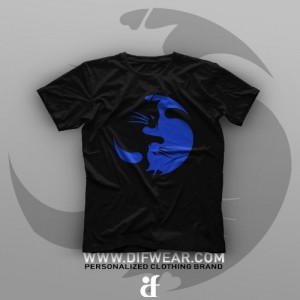 تیشرت Yin And Yang Cat