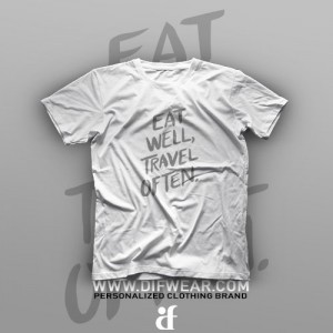 تیشرت Eat Well, Travel Often