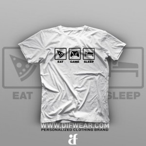 تیشرت Eat, Game, Sleep