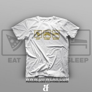 تیشرت Eat, Game, Sleep