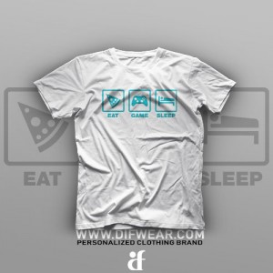 تیشرت Eat, Game, Sleep