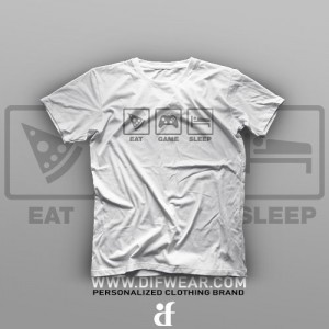 تیشرت Eat, Game, Sleep