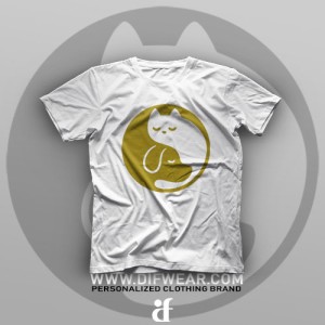 تیشرت Yin And Yang Cat #2