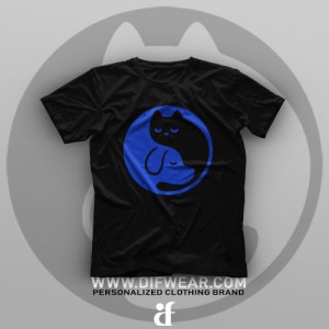 تیشرت Yin And Yang Cat #2