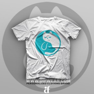 تیشرت Yin And Yang Cat #2