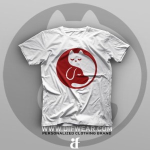 تیشرت Yin And Yang Cat #2