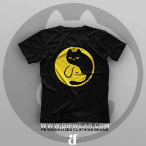 تیشرت Yin And Yang Cat #2