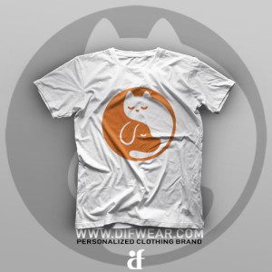تیشرت Yin And Yang Cat #2