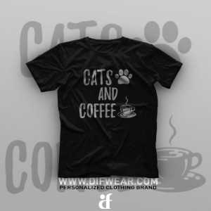 تیشرت Cats and Coffee