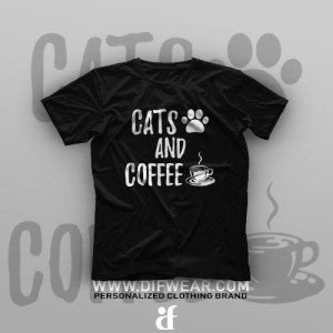 تیشرت Cats and Coffee