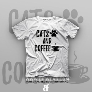 تیشرت Cats and Coffee