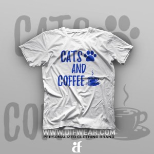 تیشرت Cats and Coffee