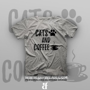تیشرت Cats and Coffee