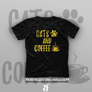 تیشرت Cats and Coffee
