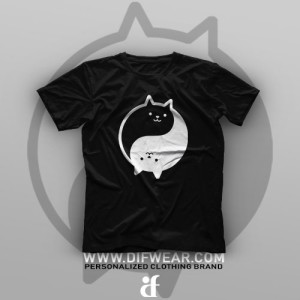 تیشرت Yin And Yang Cat #2