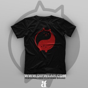تیشرت Yin And Yang Cat #2