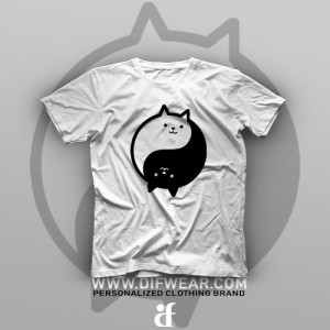تیشرت Yin And Yang Cat #2