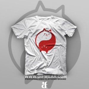 تیشرت Yin And Yang Cat #2
