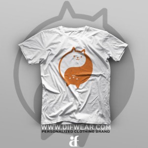 تیشرت Yin And Yang Cat #2