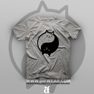 تیشرت Yin And Yang Cat #2