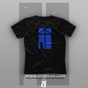 تیشرت Window and the Cat #3