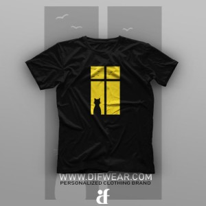 تیشرت Window and the Cat #3