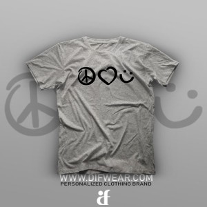 تیشرت Peace, Love, Smile