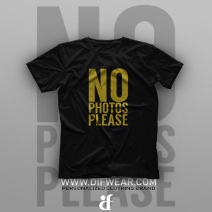تیشرت No Photos Please #1