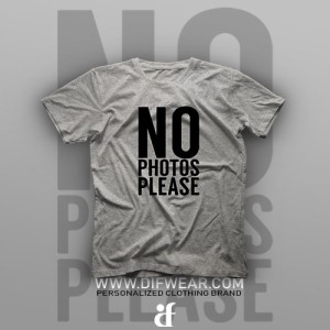 تیشرت No Photos Please #1