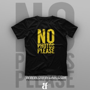 تیشرت No Photos Please #1